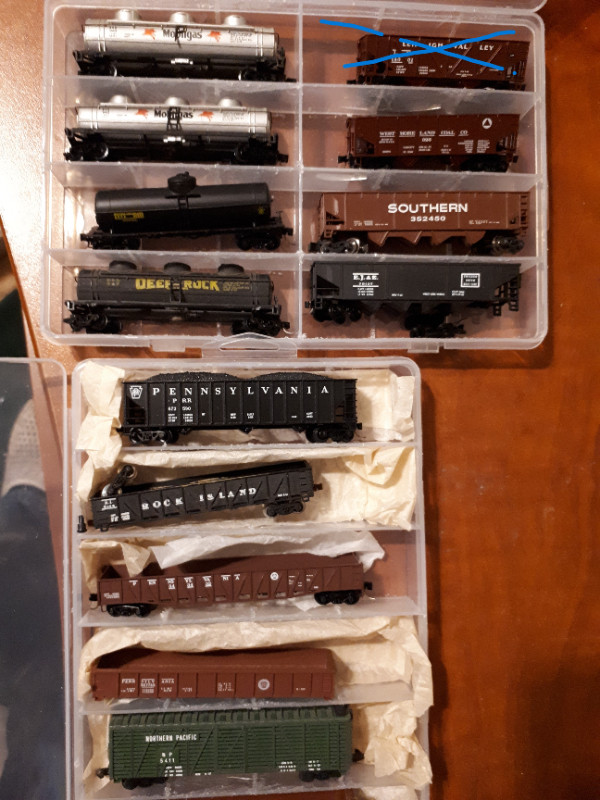 52  N Scale Freight Cars various manufactures in Hobbies & Crafts in St. Catharines