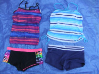 Women's Swimwear, Bathing Suit Tops and Bottoms, Size 8