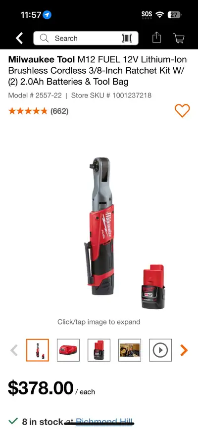 Milwaukee ratchet bundle , View more