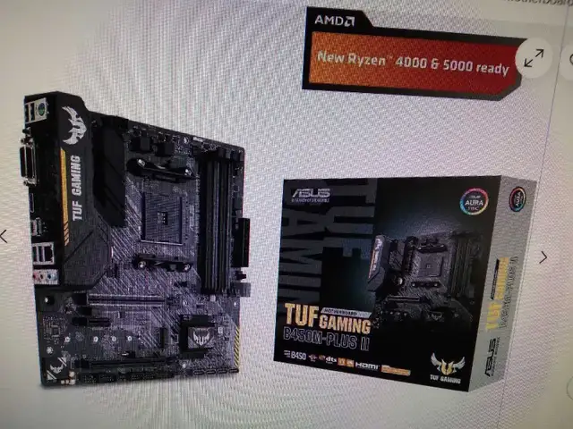 Motherboard Asus Tuf Gaming  B450M-Plus II in Other in City of Montréal - Image 7