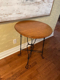 Bistro Conversation Table with Metal Legs 