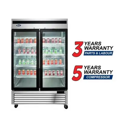 Atosa MCF8707GR Double Door 54" Wide Display Refrigerator, View more