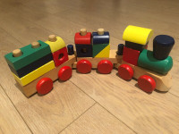 Melissa & Doug Classic Wooden Stacking Train