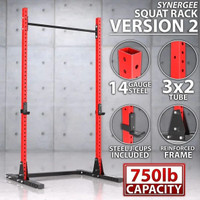 V2 SYNERGEE SQUAT RACK (BRAND NEW, STILL IN BOX)