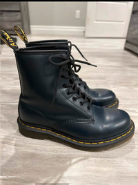 Navy Dr. Martens Boots-size 7 women’s-worn once!