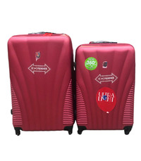 2 PC QUALITY HARD SHELL,1 CHECK IN AND 1 CARRY ON JUST FOR $109