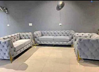 Brand new tufted velvet modern style sofa set