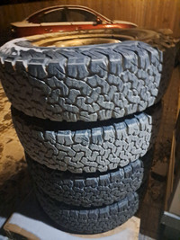 4 BF Goodrich KO2 tires lightly used 245LT/75/R17