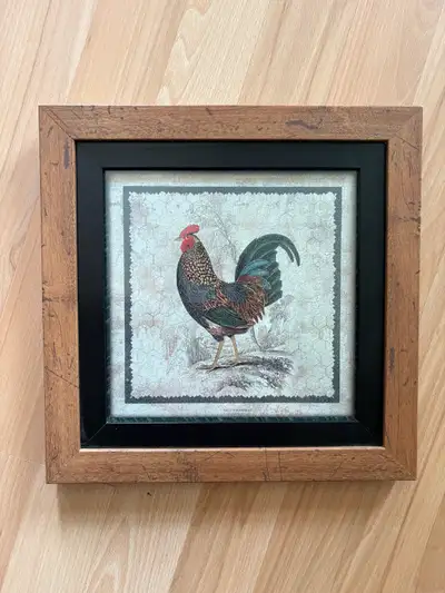 Rooster Picture Frame 11” x 11”, View more
