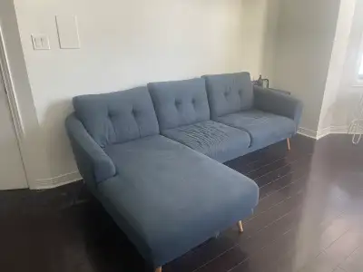 Blue three seater structube sectional, View more