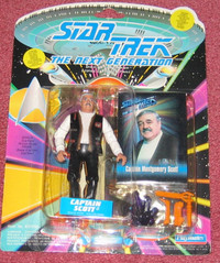 Captain Scott figure in package - Star Trek: TNG