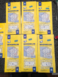 Collection of Michelin Maps of France