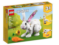 LEGO CREATOR 31133 WHITE RABBIT 3-IN-1 Building Toy Brand New!!!