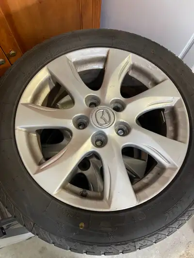 4× iLink Winter Tires 205/55R16 91H on Mazda Alloy Rims – Barely Used • Size: 205/55R16 91H • Brand:...