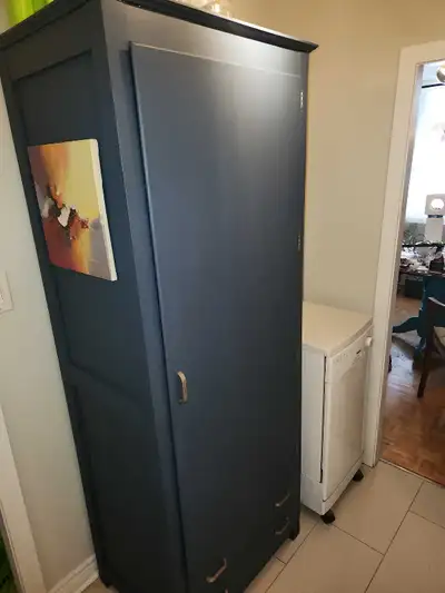 Vintage Armoire Converted to Kitchen Storage , View more