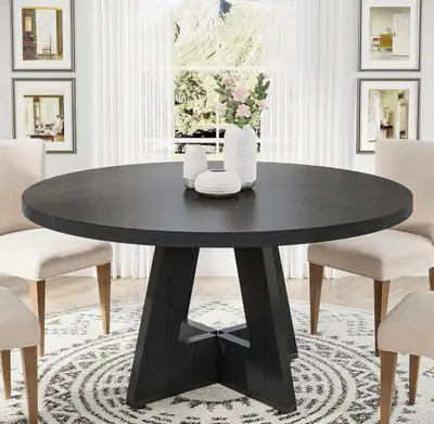 Black Round Dining Table, View more