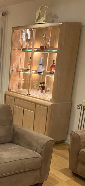 2-piece display hutch/buffet cabinet/wall unit, View more