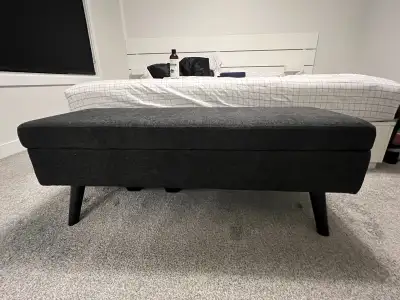 Dark Grey Storage Bench, View more