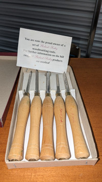 Robert Sorby set of 5 chisels