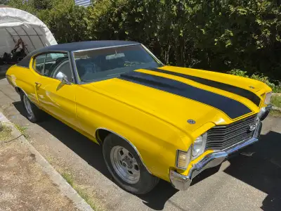 1972 Chevrolet Chevelle SS Clone. Owner got sick could not complete. Car is located in Nanaimo Briti...