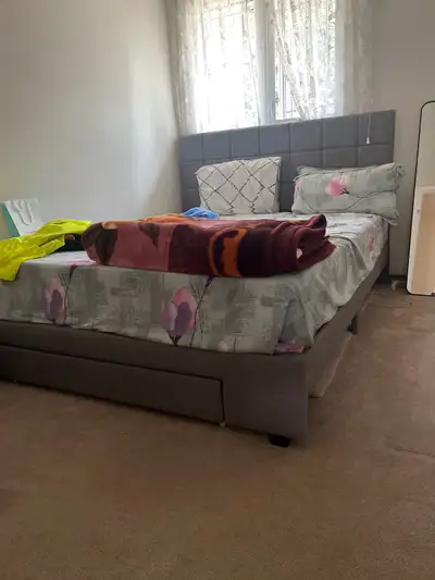 It is located at maples area in Winnipeg.bed and mattress included.bus stop is very near.only for on...