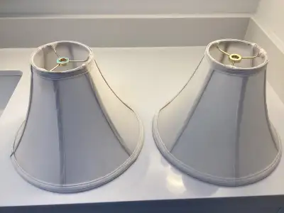 Pair of fabric lamp shades, View more