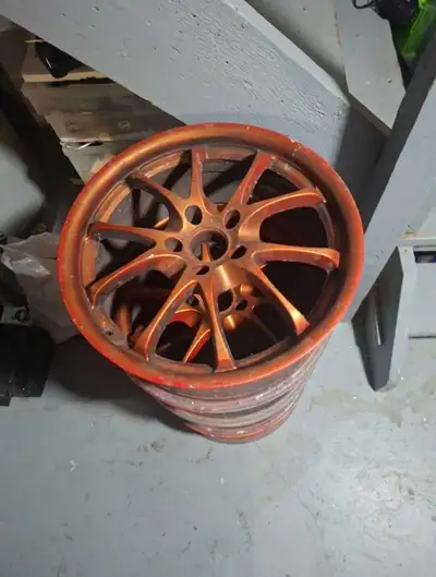 Set of 4 aftermarket rims ▪︎ Structurally solid with no cracks or bends. ▪︎ Shows cosmetic paint fla...