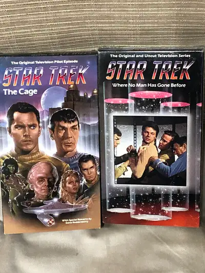 Star Trek 1966 TV Series Pilots VHS 1986. Two VHS collectible Tapes from 1986. The original Pilot; T...