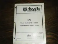 Alouette 1974 Snowmobile Sachs Wankel Engine KM24 Repair Manual