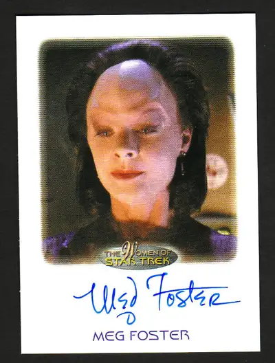 WOMEN OF STAR TREK 50TH ANNIVERSARY AUTOGRAPH CARD MEG FOSTER, View more