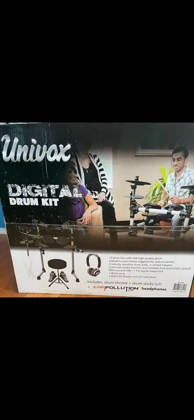 Electric drums, only used a hand full of times. Works well and has no problems. Pick up south side E...
