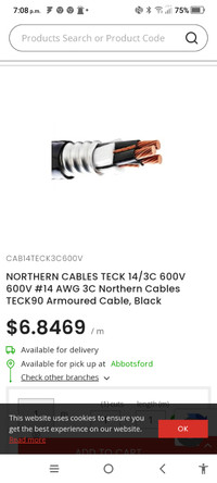 100 ft teck90 cable