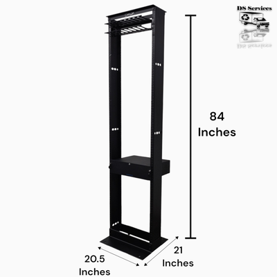 CommScope 45U Open Frame Server Rack Network Cabinet Black K8615, View more