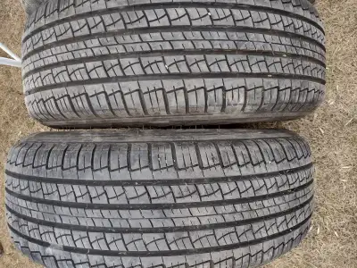2 tires Wanli Flash Dot 4818, 9/32" tread left on 5x114.3 mm rims fit Mazda CX-5, CX-7, CX-8, Mazda...