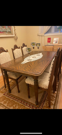 Custom made Dining Set with Matching China cabinet 