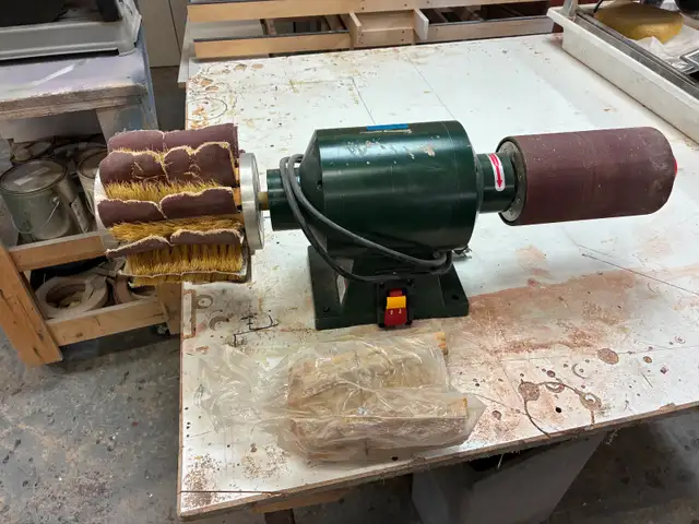 Flap and Pneumatic drum sander