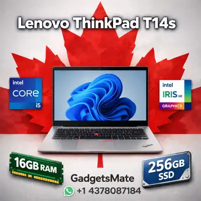 Lenovo T14s Gen 2 i5 11th Gen 16GB 256GB SSD + 6 Month Warranty, View more