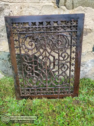 Antique Cast Iron Floor Grate, View more
